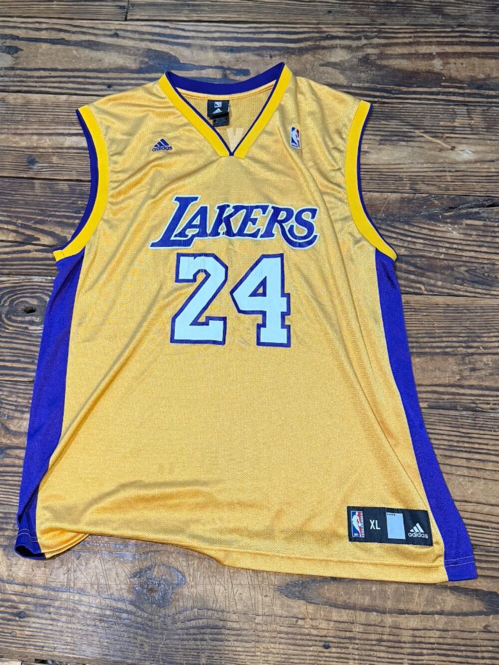 VINTAGE Adidas LA Lakers Kobe Bryant Jersey Mens Size XL Y2K NBA Authentics RARE